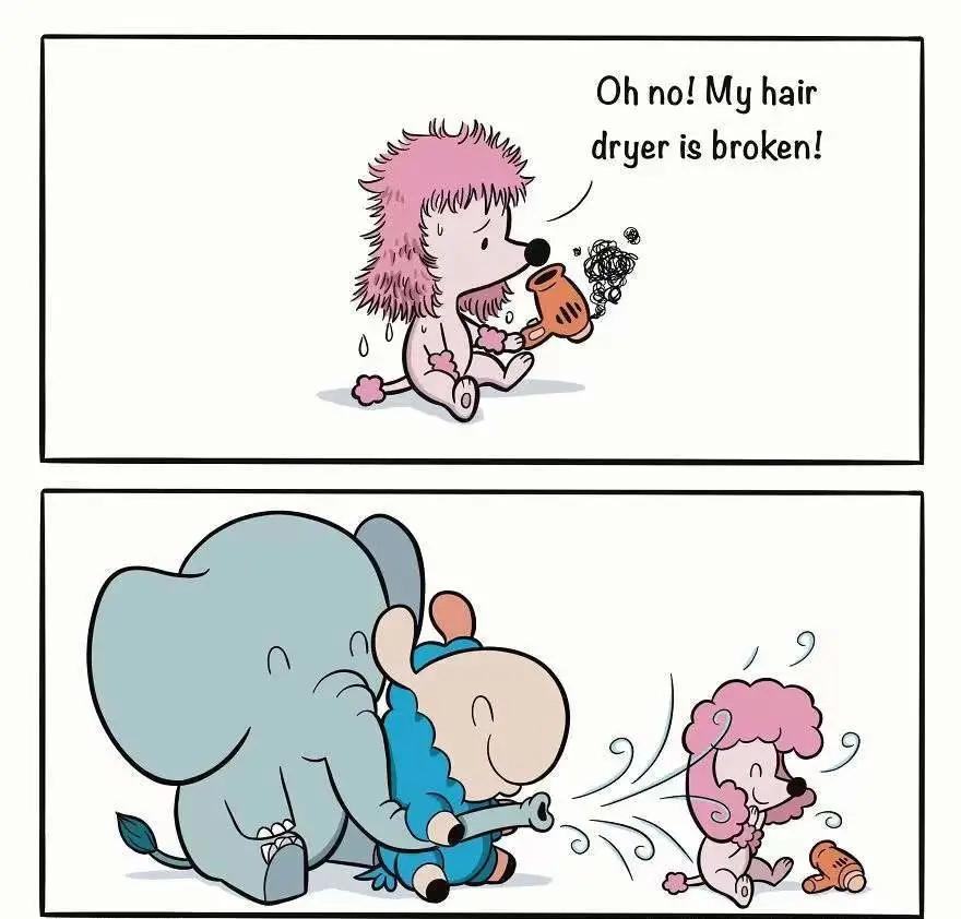 英文治愈系漫画： 这个冬天，有我陪你 第 2 张参考图