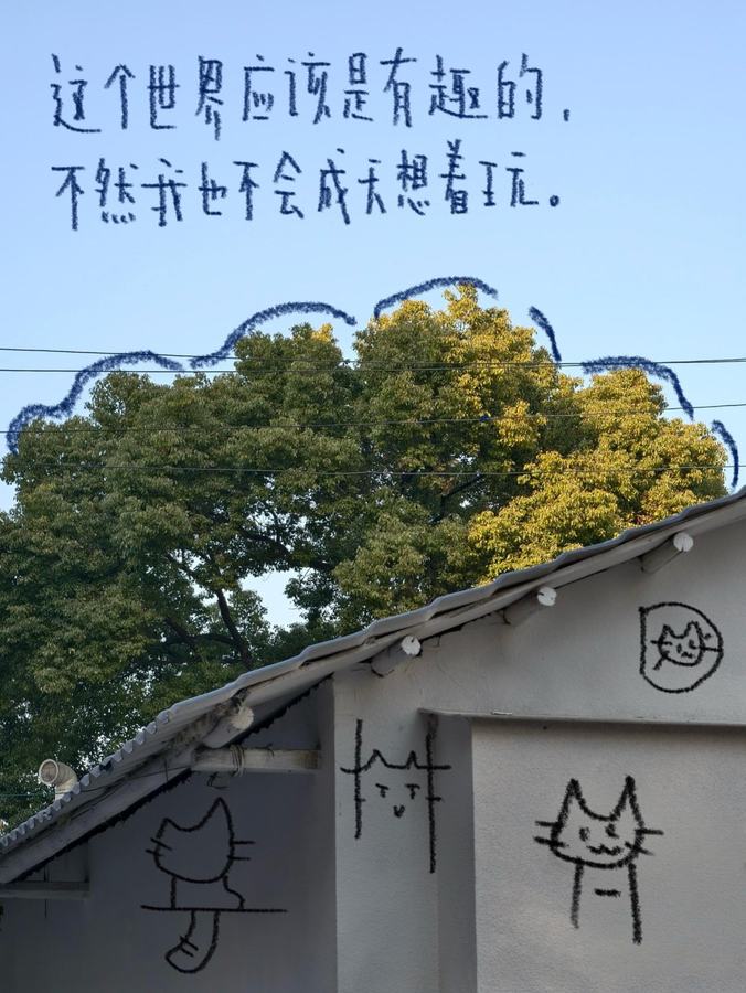 这个世界应该是有趣的，不然我也不会整天想着玩 第 1 张参考图