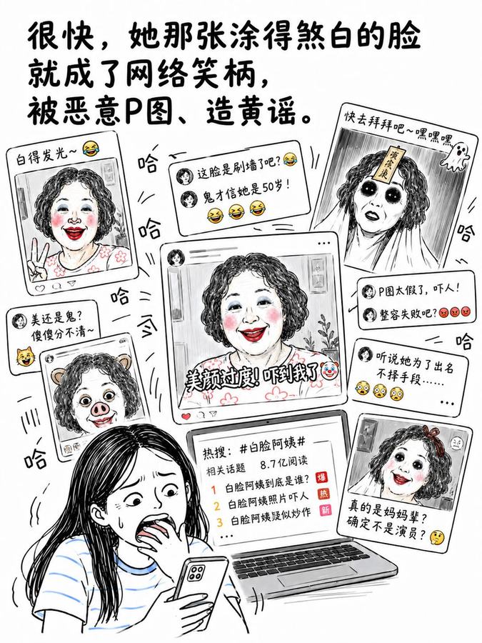 她只是想变得好看一点有什么错 #母亲 #情感共鸣 #网络环境 #成长 第 2 张参考图