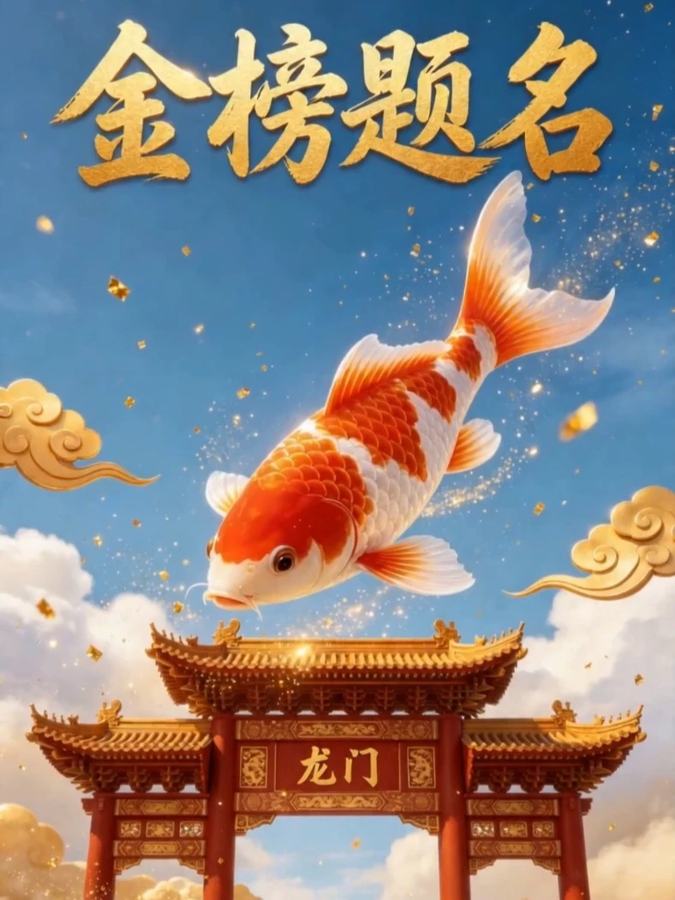 收下好运~ 高考鱼跃龙门前程璀璨（作者：周畅、马菡玥） 第 1 张参考图