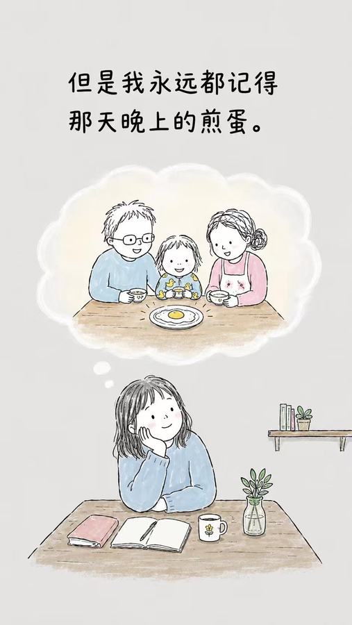 很小的事，很大的爱 #父母的爱 #童年 #画一个故事 #儿时回忆 第 4 张参考图
