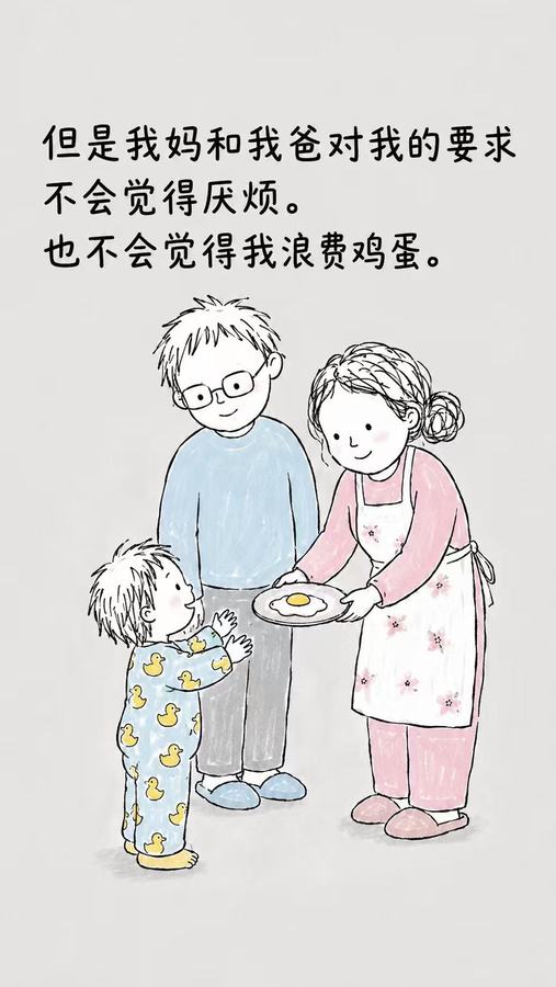 很小的事，很大的爱 #父母的爱 #童年 #画一个故事 #儿时回忆 第 6 张参考图