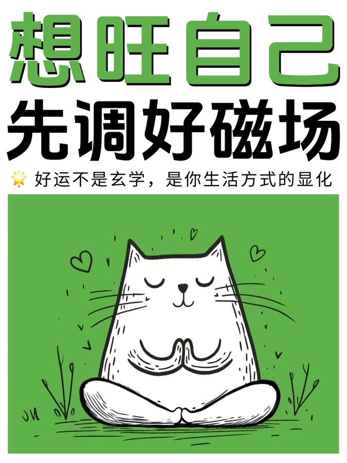 想旺自己，先调好磁场 第 1 张参考图