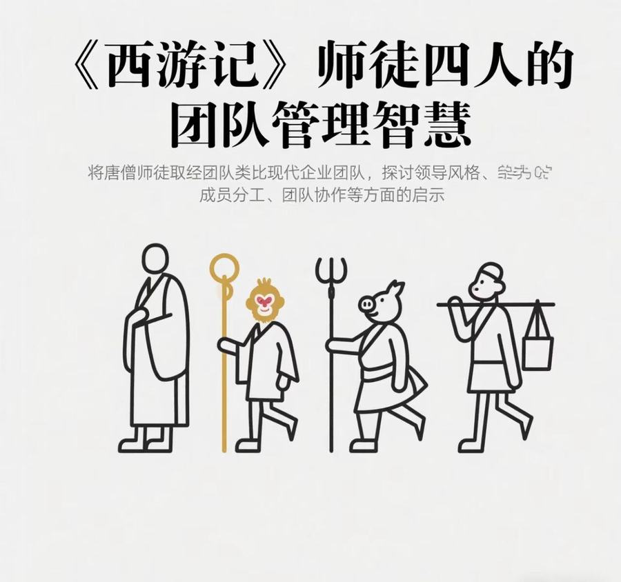 唐僧师徒四人取经团，企业团队管理天花板！ 第 1 张参考图