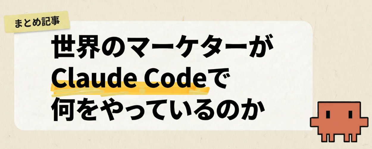 全球营销人员如何使用 Claude Code：完整案例研究合集 第 1 张参考图