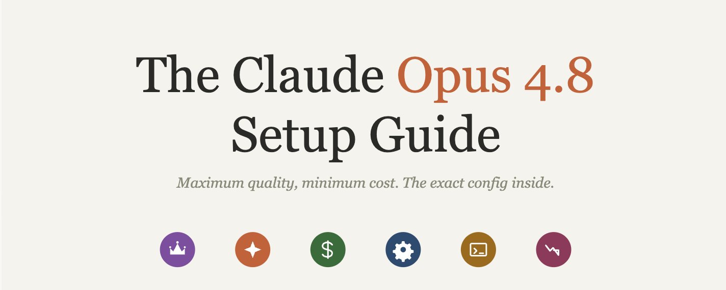 Claude Opus 4.8 设置指南：如何以最低成本实现最高质量（内含精确配置） 第 1 张参考图