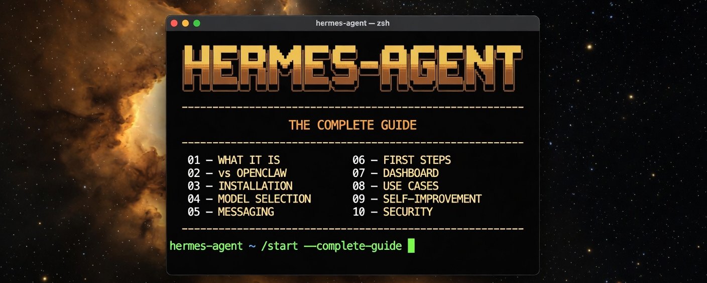 HERMES AGENT：完整指南。从零开始打造自我进化的 AI 员工 第 1 张参考图