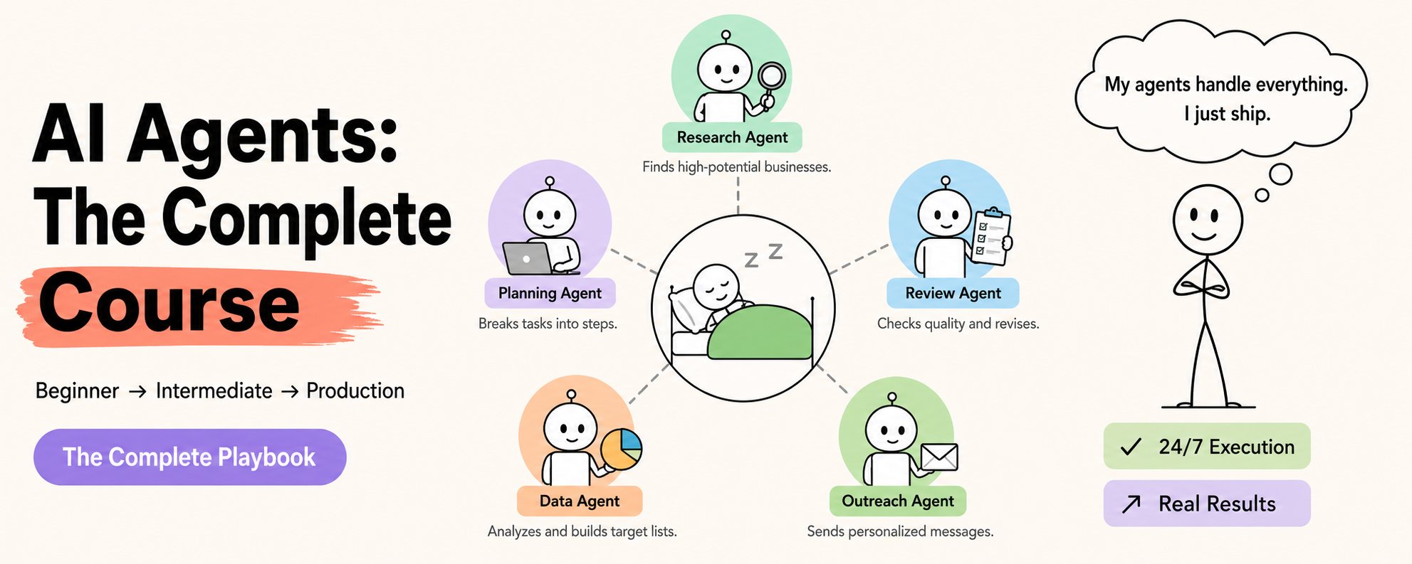 AI Agents：完整课程 第 1 张参考图