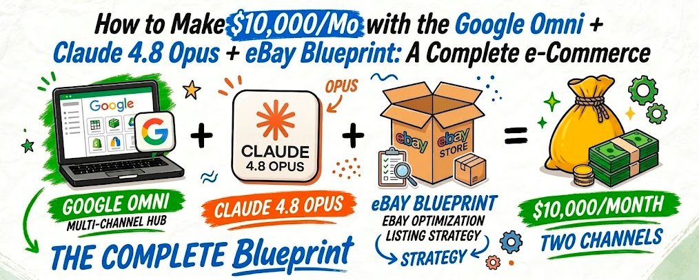 如何利用 Google Omni + Claude 4.8 Opus + eBay 蓝图实现月入 1 万美元：一份完整的电子商务指南 第 1 张参考图