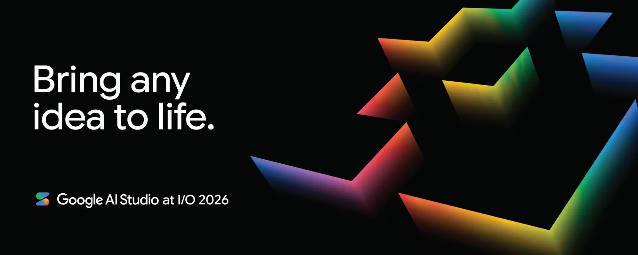 让创意变为现实：Google AI Studio 在 I/O 2026 大会上的亮相 第 1 张参考图