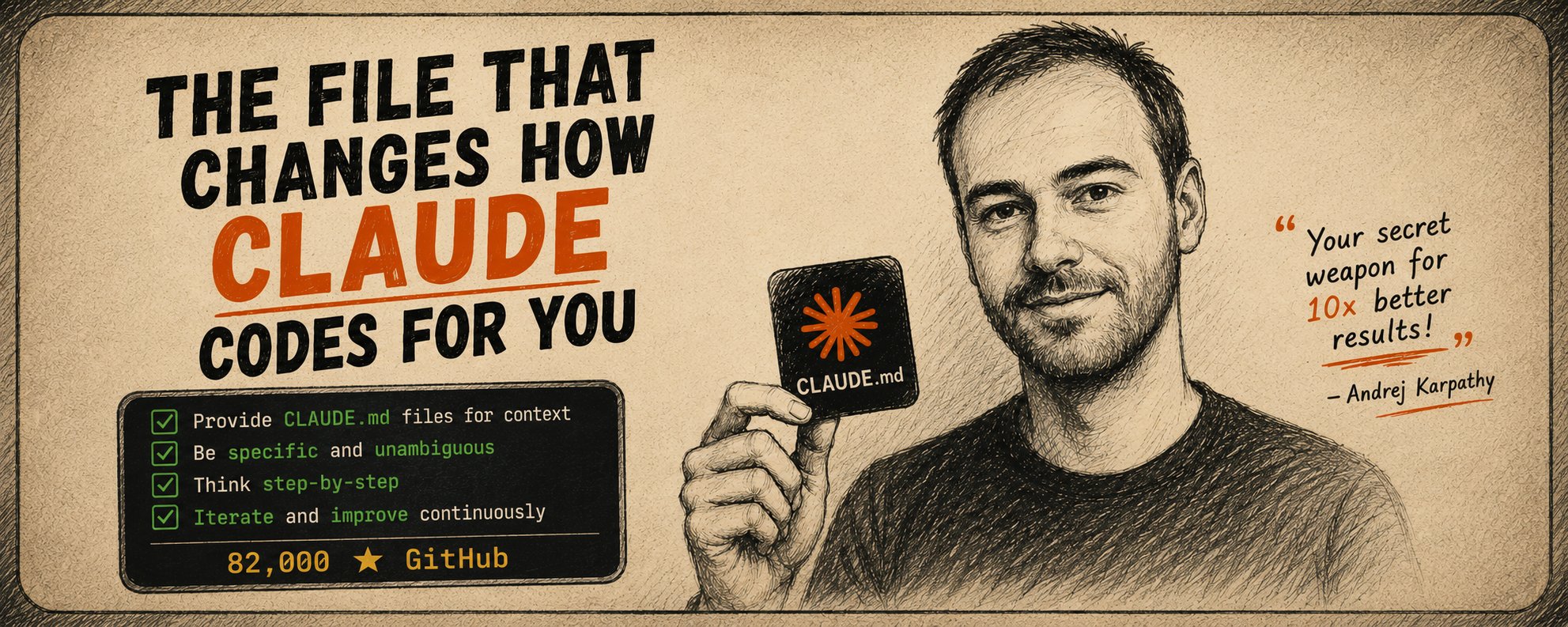 Karpathy 的 CLAUDE.md 在 GitHub 上斩获 8.2 万星标，登顶榜首，原因竟是大多数开发者都用错了 Claude Code。 第 1 张参考图