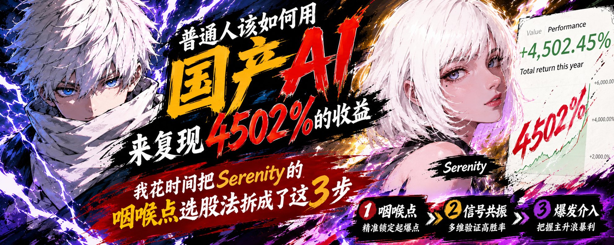 如何利用国产 AI 复刻 4502% 的收益：Serenity 的 3 步选股法 第 1 张参考图