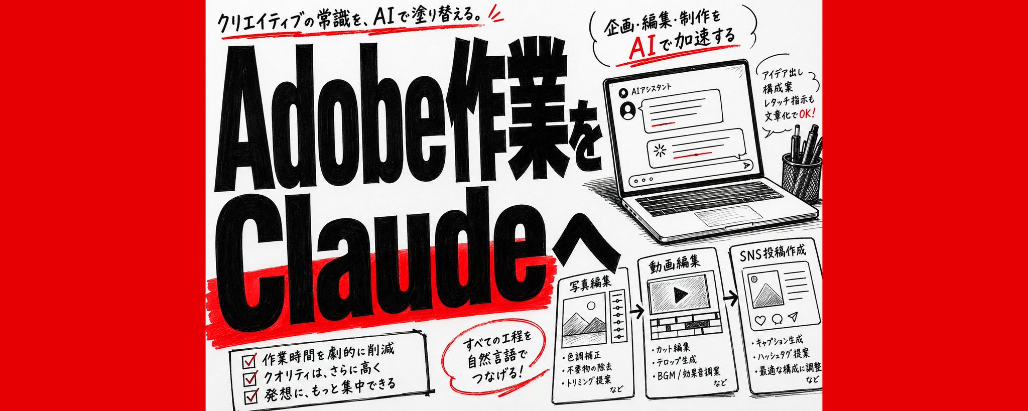 新功能：通过 Claude 加速 Adobe 工作流程 - 可视化指南 第 1 张参考图